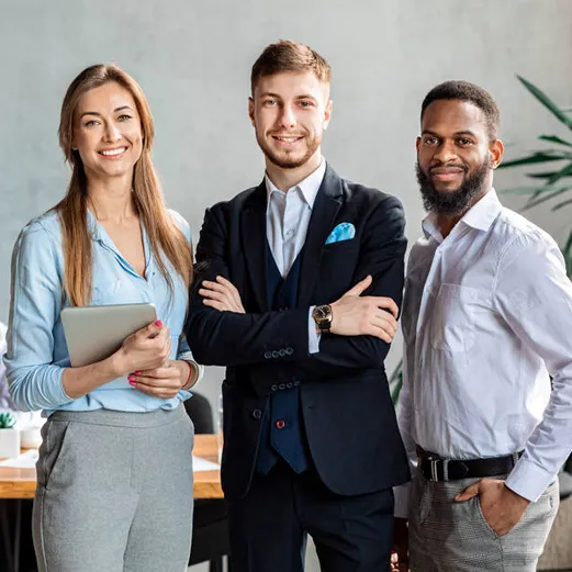 Equipo de trabajo colaborando